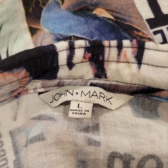 human graffiti tabloid tunic blouse large - Picture 5 of 8